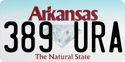 AR license plate 389URA