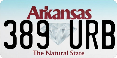 AR license plate 389URB