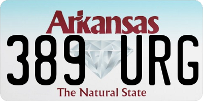 AR license plate 389URG