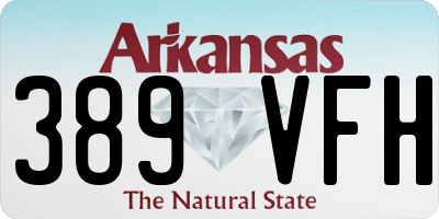 AR license plate 389VFH