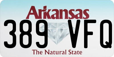 AR license plate 389VFQ