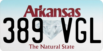 AR license plate 389VGL