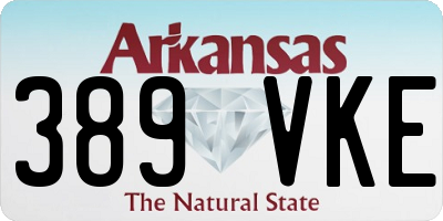 AR license plate 389VKE