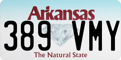 AR license plate 389VMY