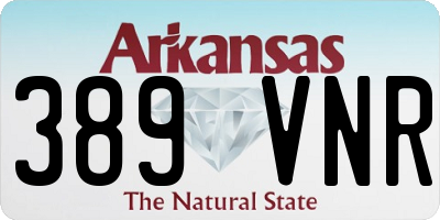 AR license plate 389VNR