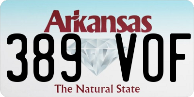 AR license plate 389VOF
