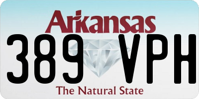 AR license plate 389VPH
