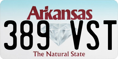 AR license plate 389VST
