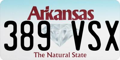 AR license plate 389VSX