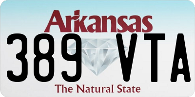 AR license plate 389VTA