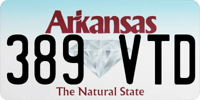 AR license plate 389VTD
