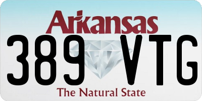 AR license plate 389VTG