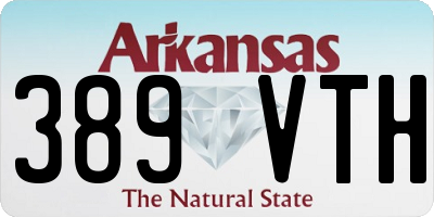 AR license plate 389VTH
