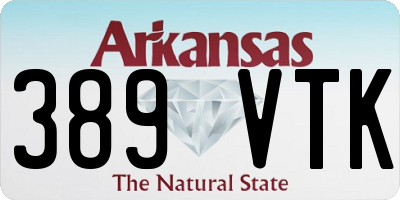 AR license plate 389VTK