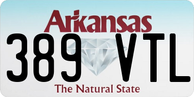 AR license plate 389VTL