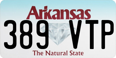 AR license plate 389VTP