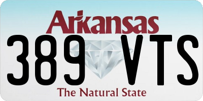 AR license plate 389VTS