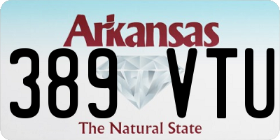 AR license plate 389VTU