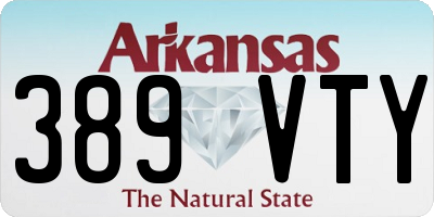AR license plate 389VTY