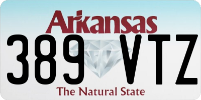 AR license plate 389VTZ
