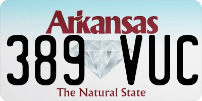 AR license plate 389VUC