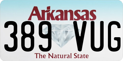 AR license plate 389VUG