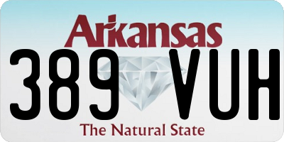 AR license plate 389VUH