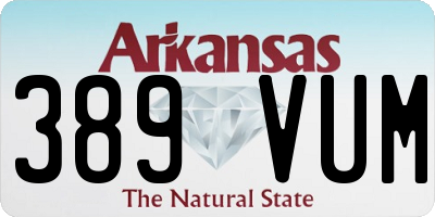 AR license plate 389VUM