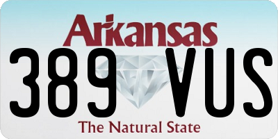 AR license plate 389VUS
