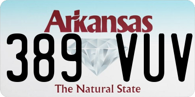 AR license plate 389VUV