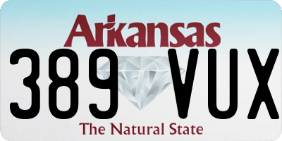 AR license plate 389VUX