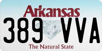 AR license plate 389VVA