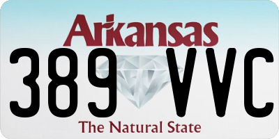 AR license plate 389VVC