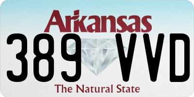 AR license plate 389VVD