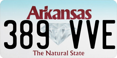 AR license plate 389VVE