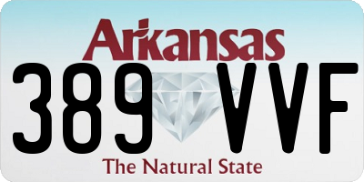 AR license plate 389VVF