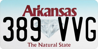 AR license plate 389VVG