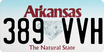 AR license plate 389VVH