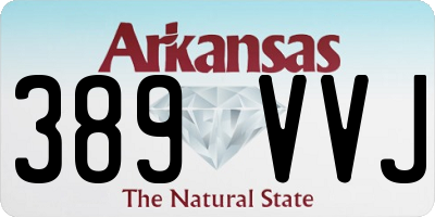 AR license plate 389VVJ