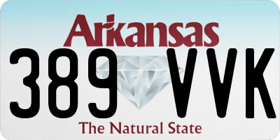 AR license plate 389VVK
