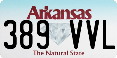 AR license plate 389VVL