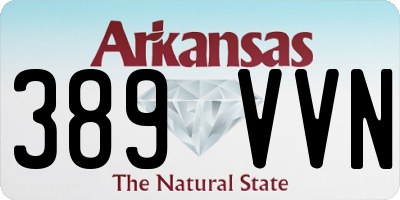 AR license plate 389VVN