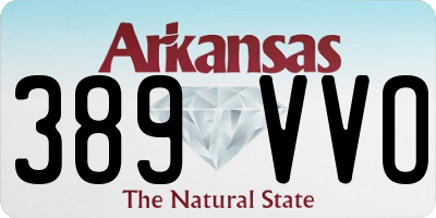 AR license plate 389VVO