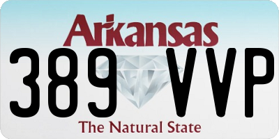 AR license plate 389VVP