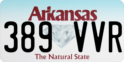 AR license plate 389VVR