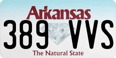 AR license plate 389VVS