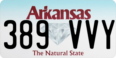 AR license plate 389VVY