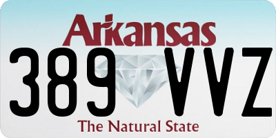 AR license plate 389VVZ