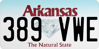AR license plate 389VWE