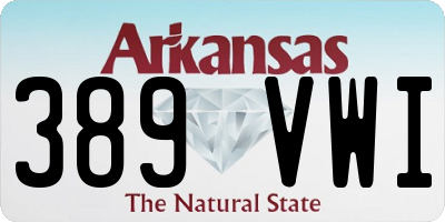 AR license plate 389VWI
